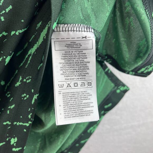 Adidas Mens M Polo Collared Shirt Sport PrimeBlue UPF 50 MSRP $75 Green Splatter - Picture 5 of 11